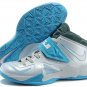 Nike Lebron 7 2013 Soldier Silver Blue mens basketball shoes