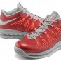 2013 New Nike Lebron 10 X Low Red Grey mens basketball shoes