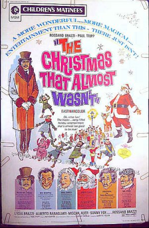 CHRISTMAS THAT ALMOST WASN'T ~ Rare-Size '72 40x60 Movie Poster ~ ROSSANO BRAZZI / SANTA CLAUS
