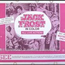 JACK FROST ~ Rare 60s US Half-Sheet Movie Poster ~ RUSSIAN EPIC FAMILY FANTASY