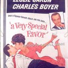 A VERY SPECIAL FAVOR ~ '65 1-Sheet Movie Poster ~ ROCK HUDSON / LESLIE CARON / CHARLES BOYER