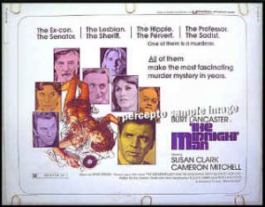 The MIDNIGHT MAN ~ '74 Half Sheet Movie Poster ~ BURT LANCASTER / SUSAN CLARK / CAMERON MITCHELL