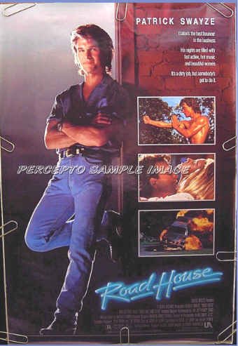 ROAD HOUSE ~ Orig '89 1 Sheet CULT CLASSIC Movie Poster ~ PATRICK SWAYZE