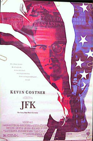 JFK ~ Ex-Cond Rolled '91 1-Sheet Movie Poster ~ KEVIN COSTNER / OLIVER STONE / KEVIN BACON
