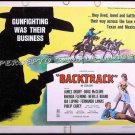 BACKTRACK ~ '69 Half-Sheet COWBOY Movie Poster ~ TV WESTERN / The VIRGINIAN / LAREDO / DOUG McCLURE