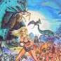 WHEN DINOSAURS RULED THE EARTH ~ '71 SCI-FI Half-Sheet Movie Poster ~ Sexy VICTORIA VETRIE