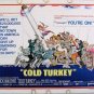 COLD TURKEY ~ '71 Half-Sheet CIGARETTE COMEDY Movie Poster ~ DICK VAN DYKE / BOB NEWHART
