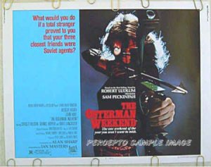 OSTERMAN WEEKEND ~ '83 Half-Sheet Movie Poster ~ SAM PECKINPAH / RUTGER HAUER / BURT LANCASTER