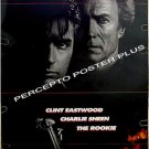 The ROOKIE ~ ~ '90 1-Sheet DOUBLE-SIDE Movie Poster ~ CLINT EASTWOOD / CHARLIE SHEEN