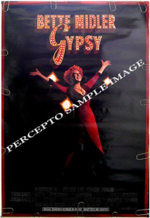 GYPSY ~ RARE '93 1-Sheet Musical Movie Poster ~ BETTE MIDLER / STEPHEN SONDHEIM / CYNTHIA GIBB