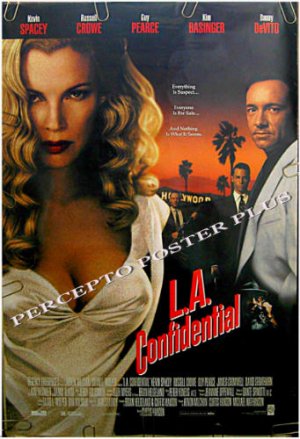 L.A. CONFIDENTIAL ~ '97 1-Sheet Noir Movie Poster ~ KIM BASINGER / RUSSELL CROWE / KEVIN SPACEY