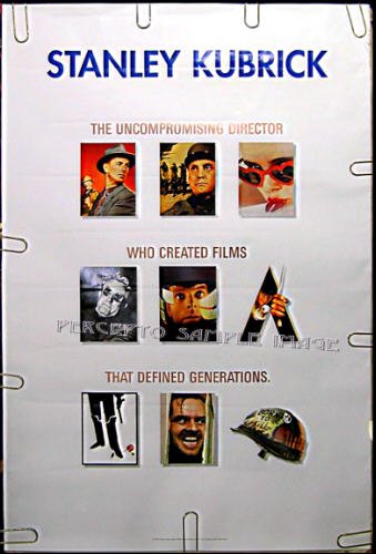 STANLEY KUBRICK ~ '99 Limited ED 1-Sheet TRIBUTE Movie Poster ~ SHINING / DR STRANGELOVE / LOLITA
