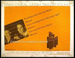 The BIG BOUNCE ~ '69 Noir Drama Half-Sheet Movie Poster ~ LEIGH TAYLOR-YOUNG / RYAN O'NEAL