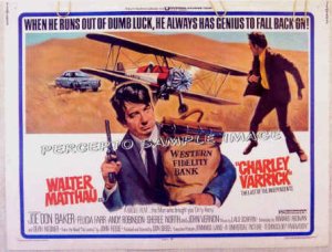 CHARLEY VARRICK ~ Original '73 Half-Sheet Movie Poster ~ WALTER MATTHAU / JOE DON BAKER
