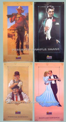 ASTAIRE & ROGERS / Cary GRANT / LAUREL & HARDY / John WAYNE - NOSTALGIA MERCHANT Movie Poster SET