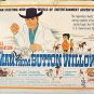 MAN FROM BUTTON WILLOW ~ Rare '64 Half-Sheet COWBOY CARTOON WESTERN Movie Poster ~ DALE ROBERTSON