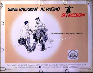 SCARECROW ~ '73 Original Half-Sheet Movie Poster ~ AL PACINO / GENE HACKMAN