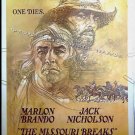 MISSOURI BREAKS ~ '76 40x60 Movie Poster ~ MARLON BRANDO / JACK NICHOLSON / BOB PEAK Art