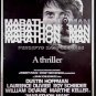 MARATHON MAN   ~ '76 40x60 Movie Poster ~ DUSTIN HOFFMAN / LAURENCE OLIVIER / BILL GOLD Poster Art