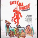 LET'S KILL UNCLE ~ '66 1-Sheet Movie Poster ~ WILLIAM CASTLE / NIGEL GREEN / LINDA LAWSON