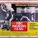 SICILIAN CLAN ~ Orig 1970 Half-Sheet Movie Poster ~ JEAN GABIN / ALAIN DELON / SYDNEY CHAPLIN