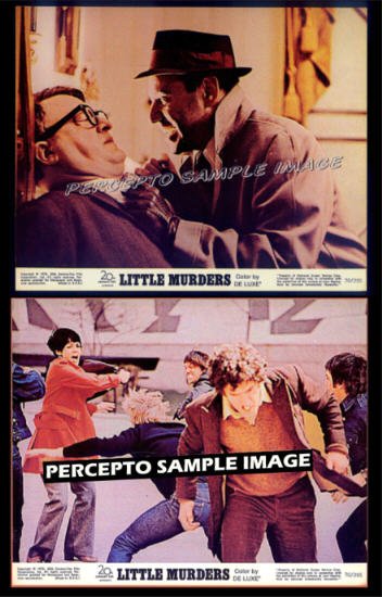 LITTLE MURDERS ~ '70 LOT OF 2 Orig Movie Photos ~ ALAN ARKIN / ELLIOTT ...