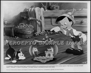 PINOCCHIO ~ 1940 Orig WALT DISNEY R84 Movie Photo ~ with FIGARO The Cat & JIMINY CRICKET