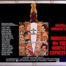MURDER On The ORIENT EXPRESS ~ '74 AMSEL ART Half-Sheet Movie Poster ~ ALBERT FINNEY / SEAN CONNERY
