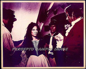 MARK OF THE DEVIL ~ Rare 1970 Color Horror Movie Photo ~ REGGIE NALDER Witchfinder & GIRL