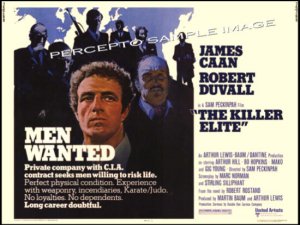 The KILLER ELITE ~ Rolled '75 Half-Sheet Movie Poster ~ JAMES CAAN / ROBERT DUVAL / SAM PECKINPAH