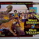OLD YELLER ~ '74 Half-Sheet WALT DISNEY Movie Poster ~ TOMMY KIRK / DOROTHY McGUIRE