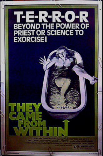 THEY CAME FROM WITHIN / FRISSONS / PARASITE MURDERS ~ '76 Orig 40x60 Movie Poster ~ DAVID CRONENBERG