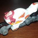 Hot Wheels-- white motorcycle