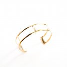Designer Curve  brass cuff bracelets assorted