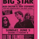 BIG STAR Alex Chilton Fillmore SF 1988 Concert Handbill