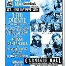 Tito Puente 1999 NYC Carnegie Hall Concert Handbill