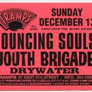 Bouncing Souls Youth Brigade 1998 Tramps NYC Concert Handbill Card
