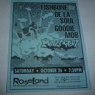 Fishbone De La Soul Goodie Mob 1996 Roseland NYC Concert Handbill