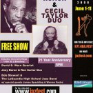 Max Roach Cecil Taylor 2000 Jazzfest NYC Concert Handbill