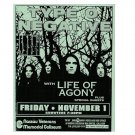 Type O Negative Life Of Agony 1996 Nassau Coliseum Concert Handbill