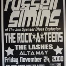 Russell Simins The Rockateens 2000 Graceland Seattle Concert Poster