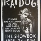 RATDOG 2001 Showbox Seattle Concert Poster 11x17