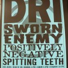 DRI Sworn Enemy 2001 Graceland Seattle Concert Poster