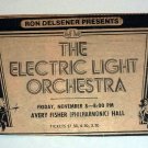 The Electric Light Orchestra 1974 NYC Newspaper Concert AD