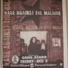 Rage Against The Machine Gang Starr 1999 Nassau Coliseum Newspaper Concert Poster AD