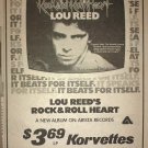 Lou Reed 1976 Palladium NYC Newspaper Concert AD
