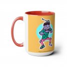 Two-Tone Coffee Mugs, 15oz
