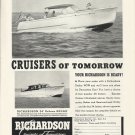 1948 Richardson Boat Company Ad- The 34' DeLuxe Sedan & Express Cruiser