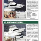 2004 Riviera 37 & 47' Yacht Reviews & Specs- Nice Photos
