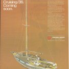 1975 Ericson Cruising/ 36 Yacht Color Ad- Nice Drawing